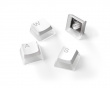 Prism PBT Double-shot Pudding Keycap Set Nordic - Hvit