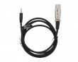 XLR Kabel til 3,5 mm 1,5 meter, 3-pin XLR, Cisco pinout - Svart