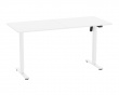 Hev- og senkbare Skrivebord 160 x 70 cm - Hvit