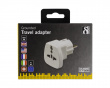 Traveling Adapter (UK/US/Italien/Schweiz) 250V/16A - Hvit