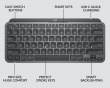 MX Keys Mini Wireless Keyboard - Trådløs Tastatur - Graphite