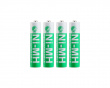 USB Batterilader til 4xAA/AAA Ni-MH/Ni-Cd batterier,  inkl AAA batteri- Hvit
