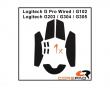 Soft Grips til Logitech G Pro Wired/G102/G203/G304/G305 Series - Oransje