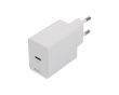 USB-C PD Wall Charger 20 W incl USB-C Cable - Hvit Vegglader
