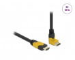 High Speed HDMI-kabel 2.1 Oppovervinklet - Svart - 1m