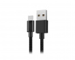 Mi Type-C Braided Cable - 1m - Svart USB-A til USB-C Kabel