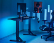 Heavy Duty RGB Gaming Skrivebord 136 x 60 cm - Svart
