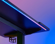 Heavy Duty RGB Gaming Skrivebord 136 x 60 cm - Svart