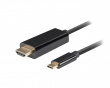 USB-C til HDMI Kabel 4k 60Hz Svart - 3m