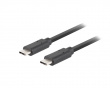 USB-C Kabel 3.1 Gen 2 (10GB/s) PD100W Svart - 1.8m