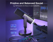 AMPLIGAME AM8 RGB USB/XLR Mikrofon - Dynamisk Mikrofon - Svart