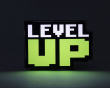 Pixel Level Up Light with Sound - Lampe