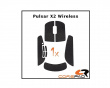 Soft Grips til Pulsar X2 / X2V2 Wireless - Hvit