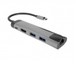 Fowler GO Hub USB-C Multiport Adapter 5 in 1 - USB-hubb (100W)