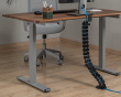 Flexible Desk Cable Management Spine - Svart Kabelkanal