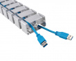 Flexible Desk Cable Management Spine - Sølv Kabelkanal