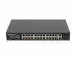 Nettverkswitch 24-portar, 1GB POE+/2X GB 2X SFP RACK 19” Gigabit Ethernet 360W