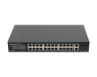 Nettverkswitch 24-portar, 1GB POE+/2X GB 2X SFP RACK 19” Gigabit Ethernet 250W