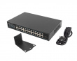 Nettverkswitch 24-portar, 1GB POE+/2X GB 2X SFP RACK 19” Gigabit Ethernet 250W