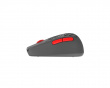 HSK Pro 4K Wireless Mouse - Fingertip Trådløs Gaming Mus - Grå/Rød