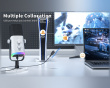 AMPLIGAME AM8 RGB USB/XLR Mikrofon - Dynamisk Mikrofon - Hvit