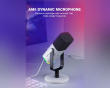 AMPLIGAME AM8 RGB USB/XLR Mikrofon - Dynamisk Mikrofon - Hvit
