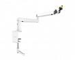 Low-Profile Boom Arm Stand - Hvit Mikrofonstativ