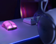 WM89 Trådløs Semi-Transparent RGB Gaming Mus - Hvit