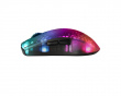 DM320 Trådløs Semi-Transparent RGB Gaming Mus - Svart
