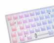 SNOWSTONE Base 65 Hotswap Gaming Tastatur - ISO Nordic [White Flame]