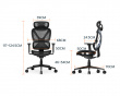 SpineX Pro Ergonomisk Kontorstol - Svart