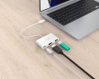 USB-C til HDMI 4K og USB Type-A med 90 W Strømforsyning - Hvit