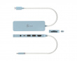 USB-C Multi-Port Hub med 60W Strømforsyning - Blå