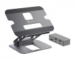 Justerbart Bærbart Stativ i Aluminium med 4K USB-C Mini Dokkingstasjon
