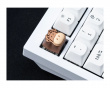 Cute Cow Silicone Aluminum Alloy Artisan Keycap - Brun