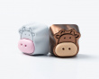Cute Cow Silicone Aluminum Alloy Artisan Keycap - Hvit Cute Cow Silicone Aluminum Alloy Artisan Keycap - Hvit