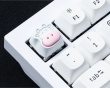 Cute Cow Silicone Aluminum Alloy Artisan Keycap - Hvit Cute Cow Silicone Aluminum Alloy Artisan Keycap - Hvit