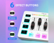 AMPLIGAME SC3 Gaming USB Mixer - Miksebord for Streaming & Podkast - Hvit
