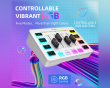 AMPLIGAME SC3 Gaming USB Mixer - Miksebord for Streaming & Podkast - Hvit