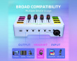AMPLIGAME SC3 Gaming USB Mixer - Miksebord for Streaming & Podkast - Hvit