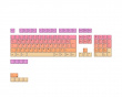 PBT Double-shot Keycaps German Layout - Sunshine