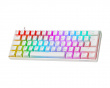 WK90 RGB 60% Hotswap Mekaniskt Tastatur [Pink Linear] - Hvit