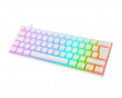 WK90 RGB 60% Hotswap Mekaniskt Tastatur [Pink Linear] - Hvit