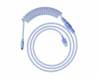 USB-C Coiled Cable - Lys Lilla