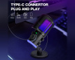 Ampligame AM6 Kondensatormikrofon med RGB - Black
