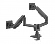 Skjermstativ 20kg Heavy-Duty 17”-35 Svart med USB-porter - 2 Skjerm