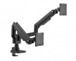 Skjermstativ 20kg Heavy-Duty 17”-35 Svart med USB-porter - 2 Skjerm