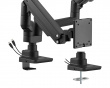Skjermstativ 20kg Heavy-Duty 17”-35 Svart med USB-porter - 2 Skjerm