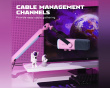 Low-Profile Boom Arm Stand - Rosa Mikrofonstativ