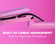 Low-Profile Boom Arm Stand - Rosa Mikrofonstativ